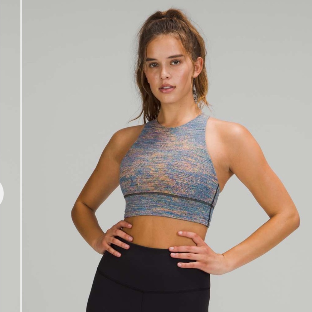 Lemon High Neck Long Line Energy Bra